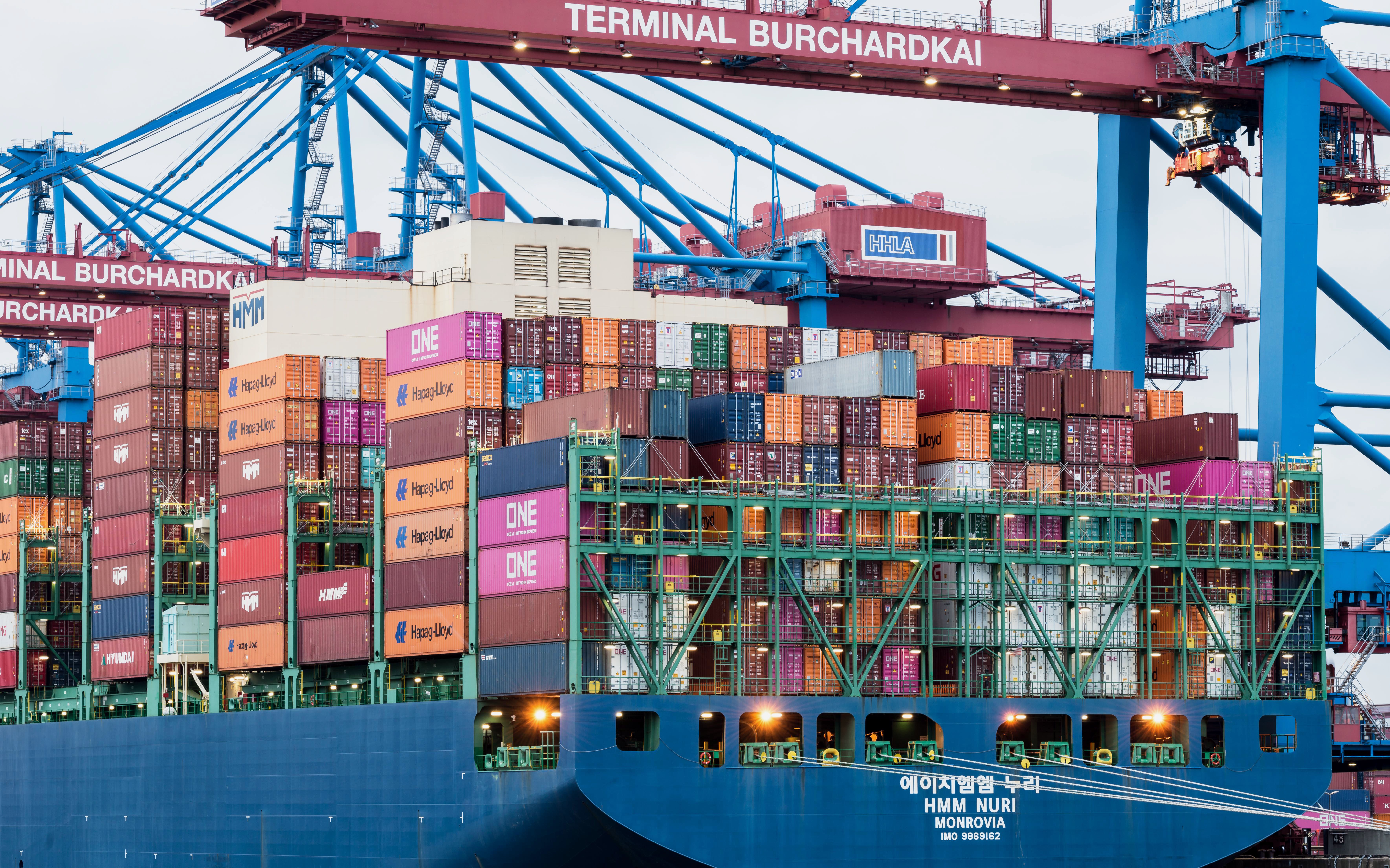 International shipping port representing global trade connections