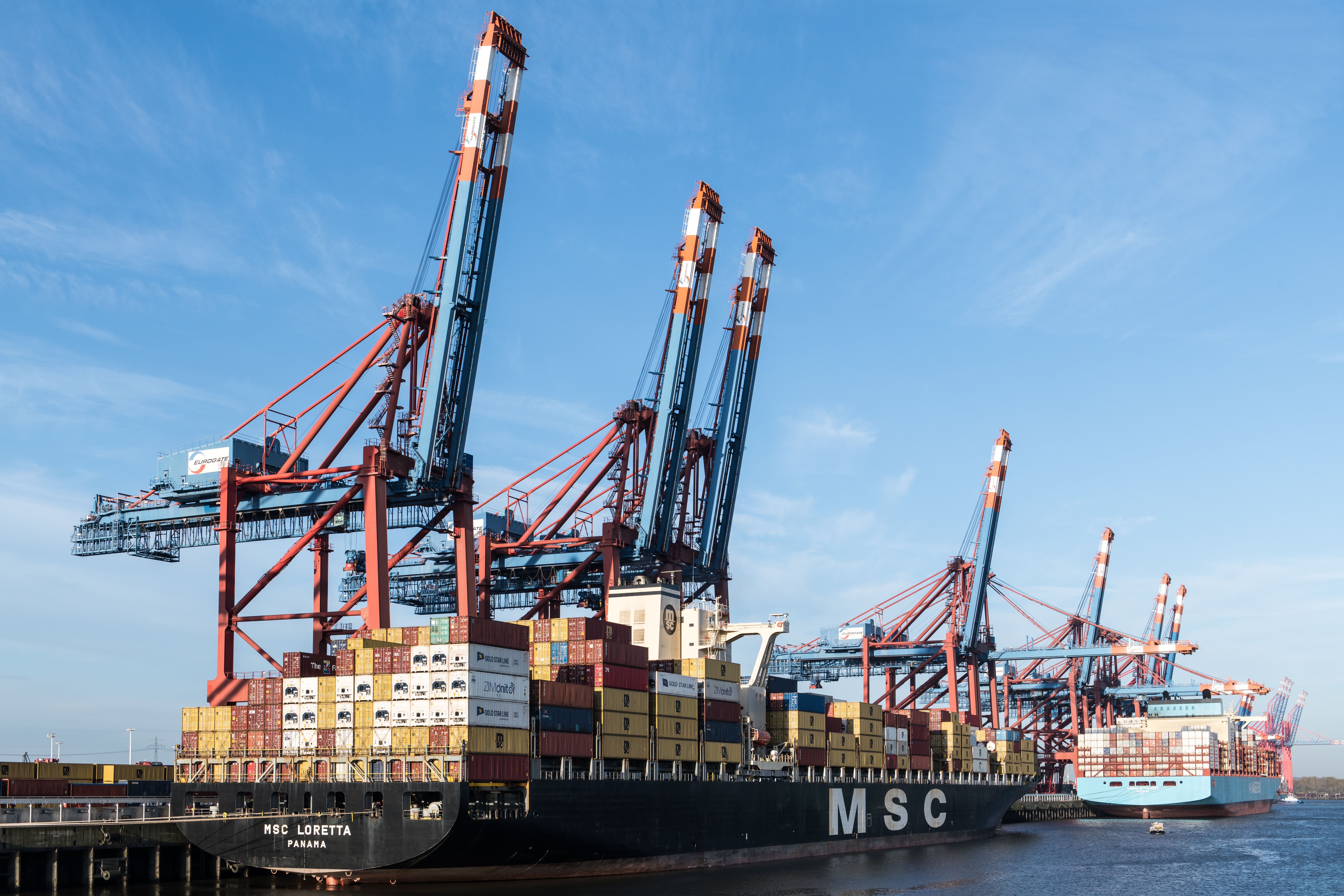 Modern shipping and logistics infrastructure